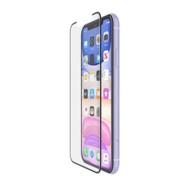 Belkin ScreenForce InvisiGlass, Blank skjermbeskytter, Apple, iPhone 11, iPhone XR, Ripebestandig, Svart, Gjennomsiktig, 1 stykker