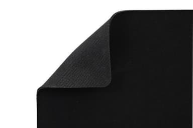V7 MP02BLK, Svart, Monoton, Mikrofiber, Gummi, Antiskliunderlag
