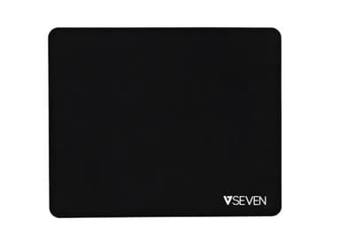 V7 MP02BLK, Svart, Monoton, Mikrofiber, Gummi, Antiskliunderlag