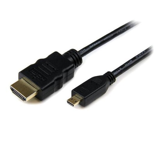 StarTech.com HDADMM50CM, 0,5 m, HDMI Type A (Standard), HDMI Type D (Mikro), 3D, Svart