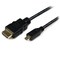 StarTech.com HDADMM50CM, 0,5 m, HDMI Type A (Standard), HDMI Type D (Mikro), 3D, Svart