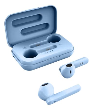T110 TWS earbuds  charging case semiinear, blue