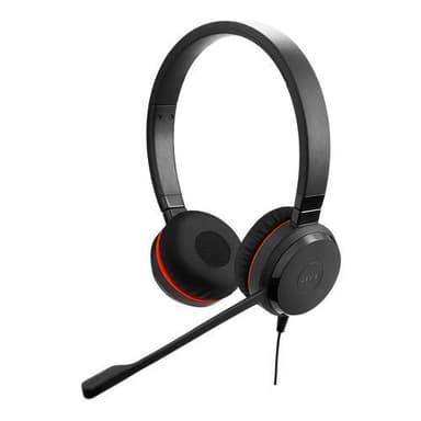 Jabra Evolve 20SE MS Stereo, Hodesett, Hodebånd, Kontor/kundesenter, Svart, Stereofonisk, China