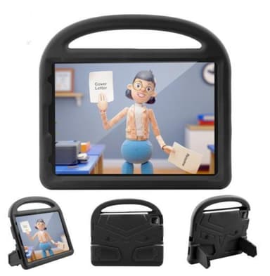 iPad 5/6 / Pro 9.7 deksel støtsikker svart