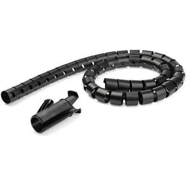 StarTech.com CMSCOILED3, Kabelstrømpe, Polyetylen (PE), Svart