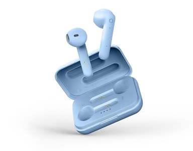 T110 TWS earbuds  charging case semiinear, blue