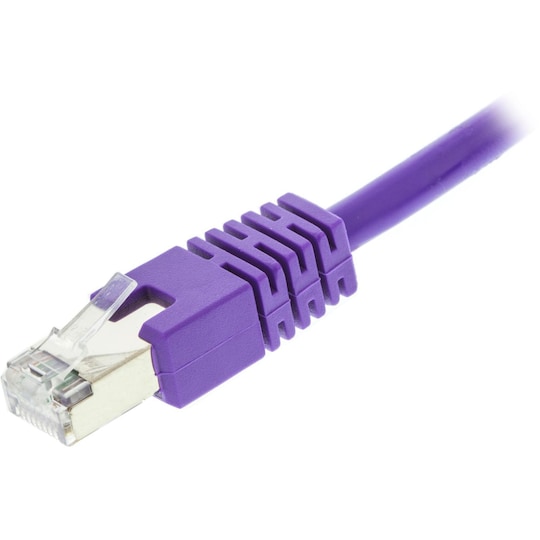deltaco F/UTP Cat6 patch cable, LSZH, 0.5m, purple