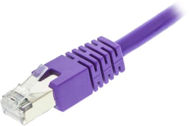 deltaco F/UTP Cat6 patch cable, LSZH, 0.5m, purple