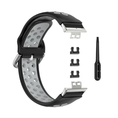 Huawei Watch Fit armbånd silikon svart / grå