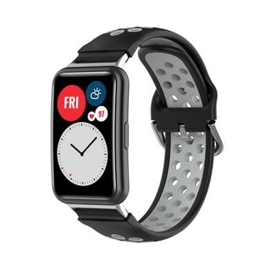 Huawei Watch Fit armbånd silikon svart / grå
