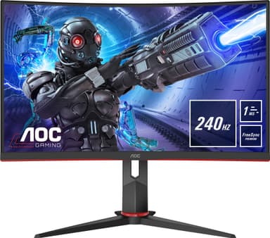 AOC C32G2ZE/BK 31,5" buet gamingskjerm