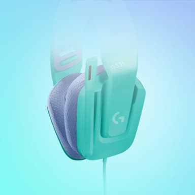 Logitech G335 gaming headset (mint)