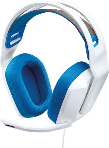 Logitech G335 gaming headset (hvit)