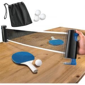 Bordtennis sett med justerbart nett | Passer til alle bord