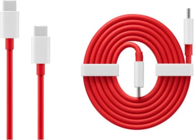 OnePlus Warp Charge 65 USB-C til USB-C-kabel 100 cm (rød/hvit)