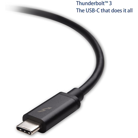 Cable Matters Intel Certified Thunderbolt 3 USB C Kabel 2M 20Gbps 100W Power Delivery Dual 4K 60Hz UHD Black