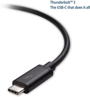 Cable Matters Intel Certified Thunderbolt 3 USB C Kabel 2M 20Gbps 100W Power Delivery Dual 4K 60Hz UHD Black