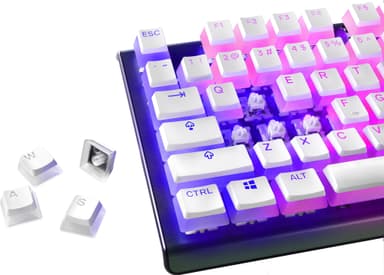 SteelSeries PrismCaps gamingknapper (hvit)