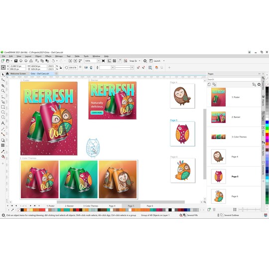 CorelDRAW Graphics Suite 2021 365-Day Subscription - Mac OSX