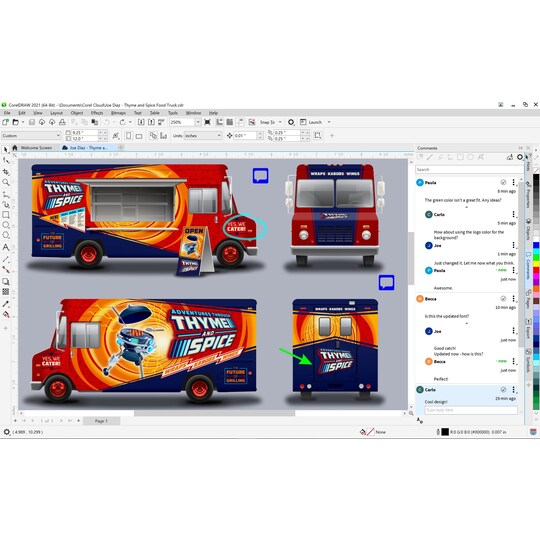 CorelDRAW Graphics Suite 2021 365-Day Subscription - Mac OSX