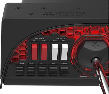 Honeycomb Alpha Flight Controls - Yoke og bryterpanel 