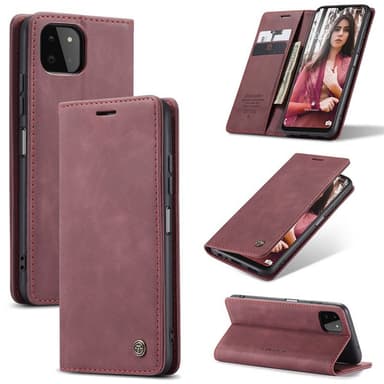 CaseMe Smart FlipCase Samsung Galaxy A22 5G  - Vinrød