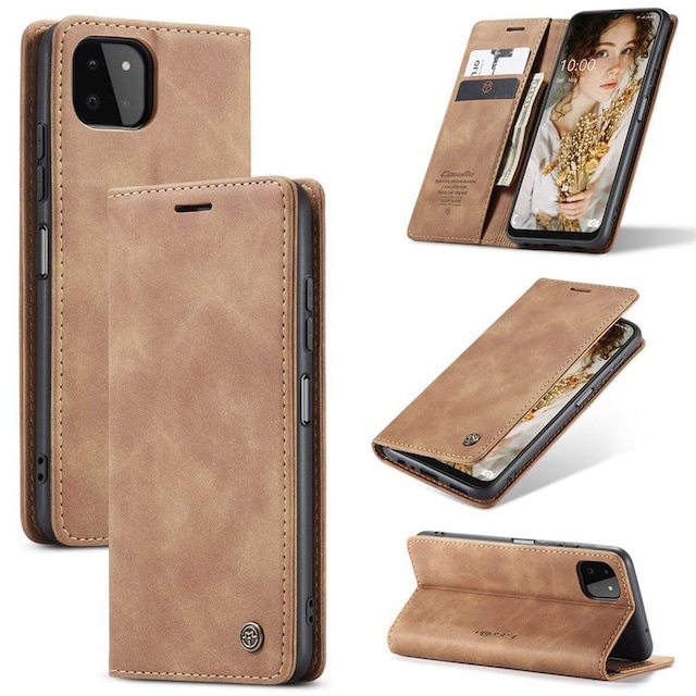 CaseMe Smart FlipCase Samsung Galaxy A22 5G  - brun