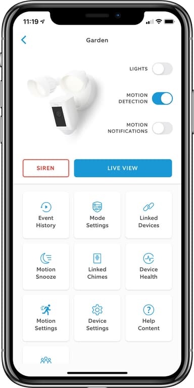 Ring Floodlight Cam Plus sikkerhetskamera (hvit)