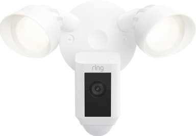 Ring Floodlight Cam Plus sikkerhetskamera (hvit)