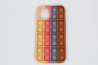 iPhone 12 Pro Max Deksel Fidget Bubbles Silikon Flerfarget