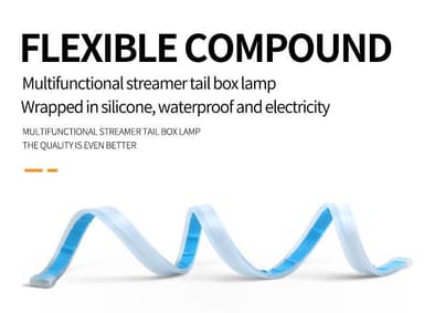 LED-stripe til bilens frontlykter 2 stk Hvit / Oransje