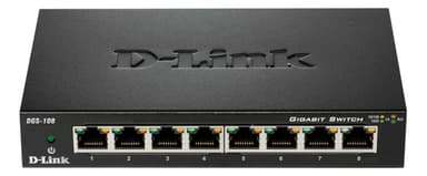 D-Link 8-Port Gigabit Ethernet Metal Housing Unmanaged Light Switch