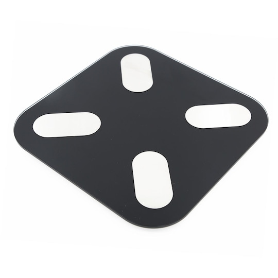 Smart digital badevekt med Bluetooth, svart