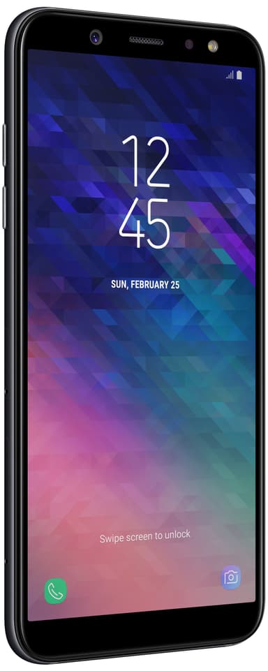 Samsung Galaxy A6 smarttelefon (sort)