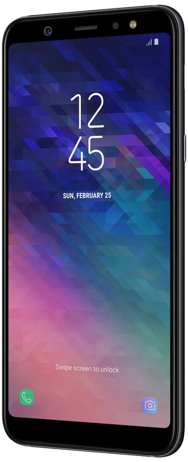 Samsung Galaxy A6 Plus smarttelefon (sort)