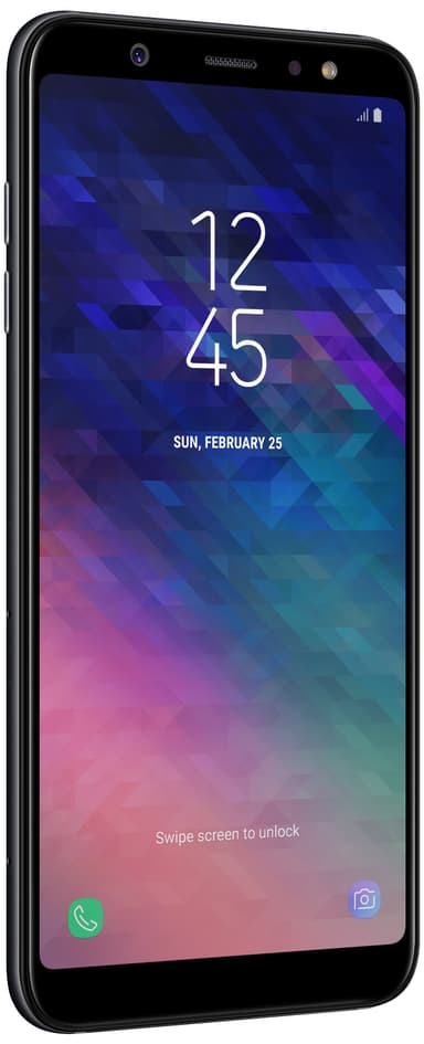 Samsung Galaxy A6 Plus smarttelefon (sort)