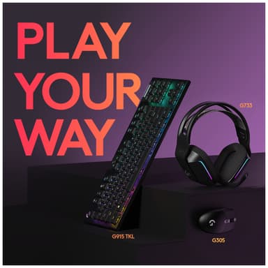 Logitech G305 trådløs gamingmus (sort)
