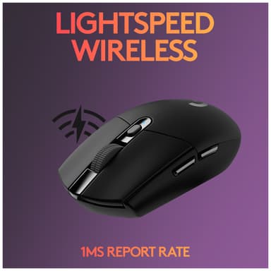 Logitech G305 trådløs gamingmus (sort)