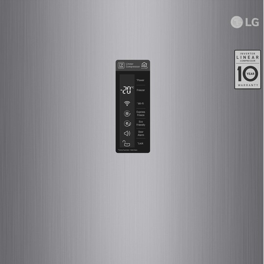 LG fryseskap KF5237PZJZ (skinnende stål)