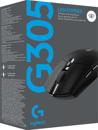 Logitech G305 trådløs gamingmus (sort)