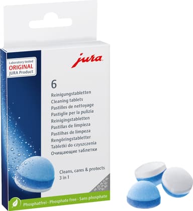 Jura 3-fases rengjøringstabletter 24225