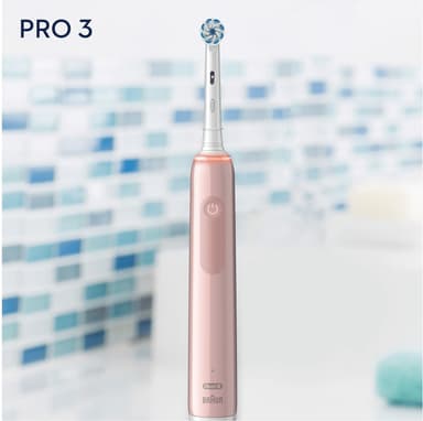 Oral-B Pro3 3400N elektrisk tannbørste 291077 (rosa)