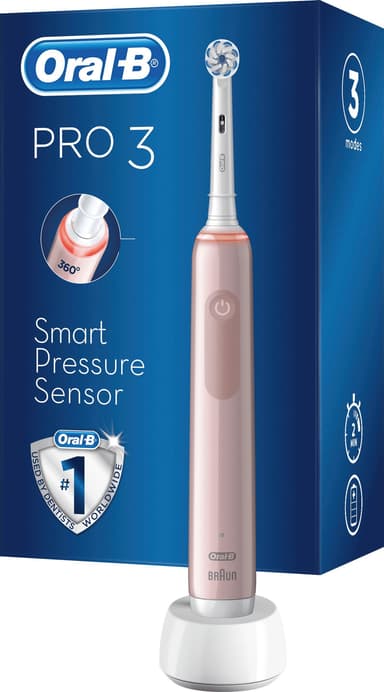 Oral-B Pro3 3400N elektrisk tannbørste 291077 (rosa)