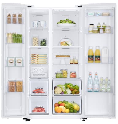Samsung side-by-side kjøleskap RS66N8100WW (hvit)