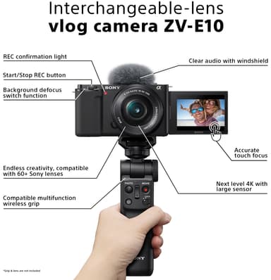 Sony digitalkamera til vlogging ZV-E10L