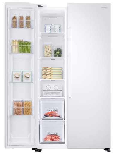 Samsung side-by-side kjøleskap RS66N8100WW (hvit)