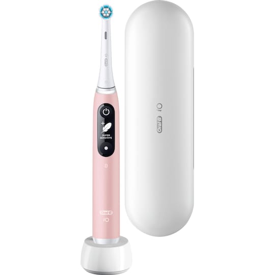 Oral-B iO6 Sensitive elektrisk tannbørste 378143 (rosa sand)