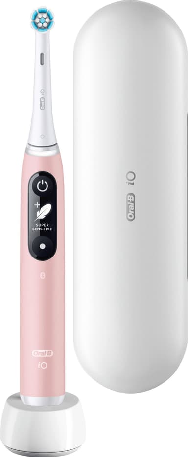Oral-B iO6 Sensitive elektrisk tannbørste 378143 (rosa sand)