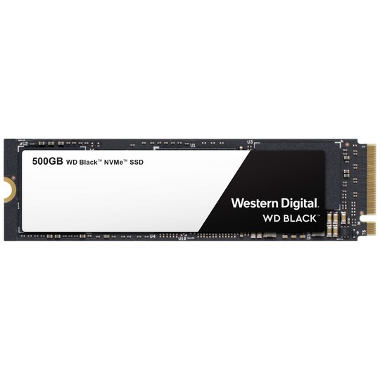 WD Black NVMe M.2 SSD-lagring 500 GB