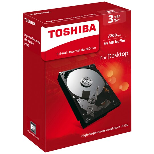 Toshiba P300 3,5" intern harddisk (3 TB)